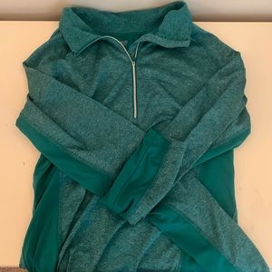 Teal/green 1/4 zip